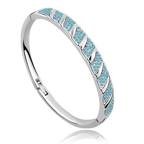 AAAA+ Rhinestone Circle Cuff Bracelet Bangl crystal fashion jewelry charms girls accessories promotion Free shipping top quality