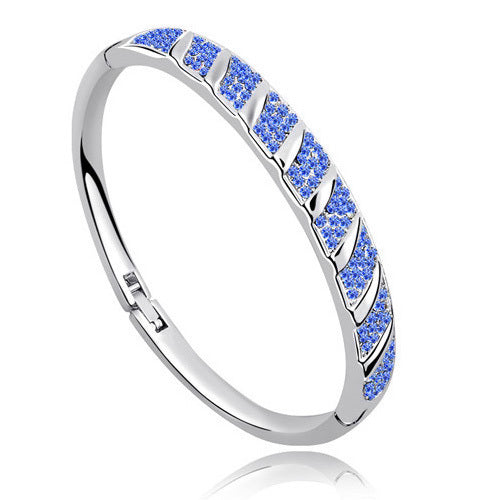 AAAA+ Rhinestone Circle Cuff Bracelet Bangl crystal fashion jewelry charms girls accessories promotion Free shipping top quality