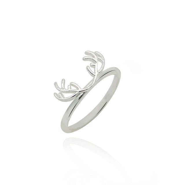 Fashion Pet Cat Footprints Water Drop Ring Simple Angel Wings Opening Adjustable Ring Personality Student Animal Jewelry Gift