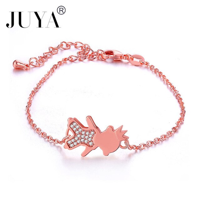 Personalized Mother Bracelets Handmade Women Kids Charms Jewelry copper zircon boys girls mama bracelets gift kawaii jewelry