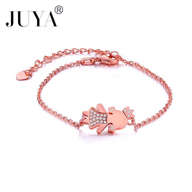 Personalized Mother Bracelets Handmade Women Kids Charms Jewelry copper zircon boys girls mama bracelets gift kawaii jewelry