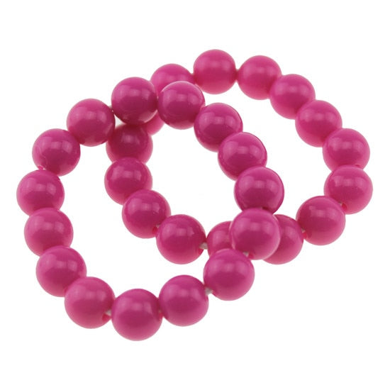 Children Bracelets Girl Acrylic Imitation Pearls With Bracelet Birthday Gift Jewelry Children' Toy Cosplay Accessory
