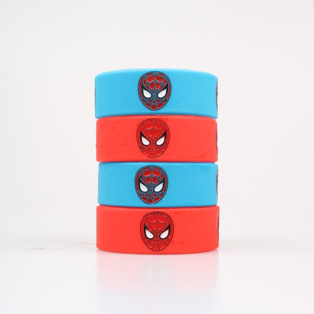 Kids Sizes 1PC Bracelets High Quality Spiderman Trendy Silicone Bracelets Suitable For Children Cartoon Wristband Jerwerly Gifts
