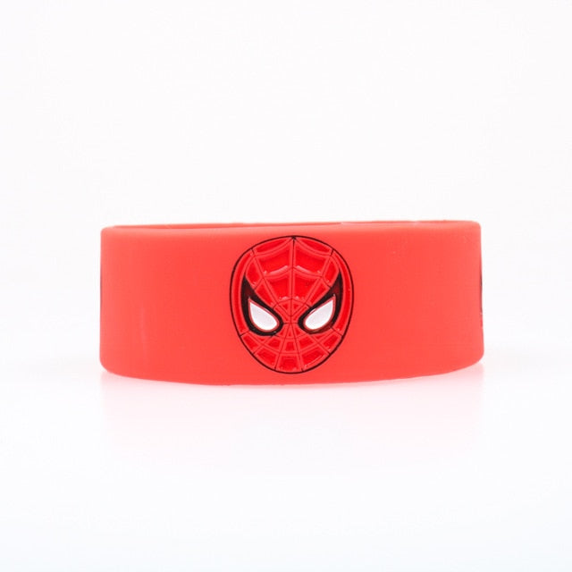 Kids Sizes 1PC Bracelets High Quality Spiderman Trendy Silicone Bracelets Suitable For Children Cartoon Wristband Jerwerly Gifts