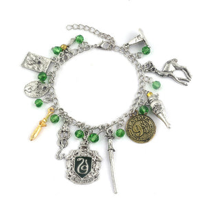 HP Bracelet Deathly Hallows Magic Stick Hat Harry Sword Charms Bracelets Bangles for Women Girl Halloween Christmas Jewelry