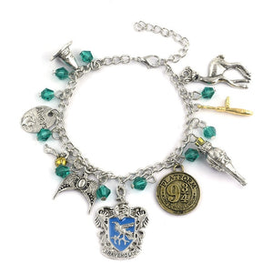 HP Bracelet Deathly Hallows Magic Stick Hat Harry Sword Charms Bracelets Bangles for Women Girl Halloween Christmas Jewelry