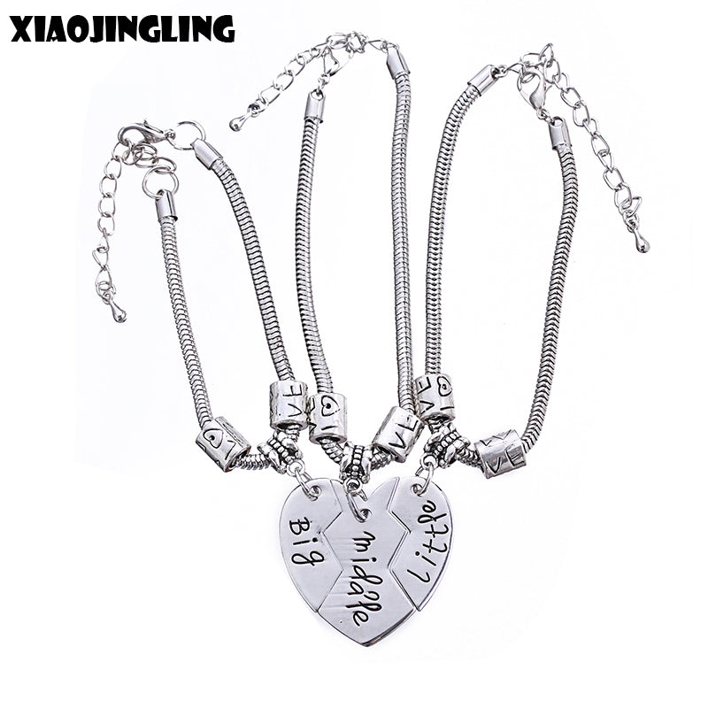 XIAOJINGLING 1pcs/2pcs/3pcs Fashion Jewelry Bracelet Mother and Daughter Gifts Best Friend / Sister Gifts Bracelets For Women