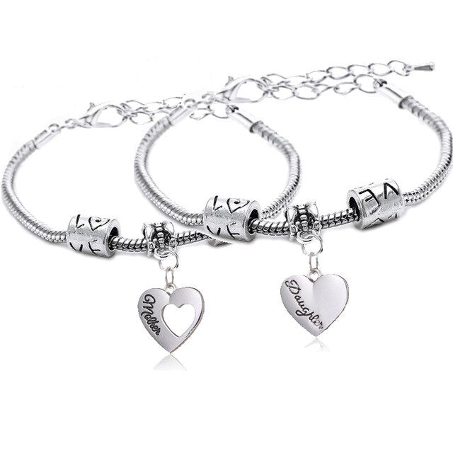 XIAOJINGLING 1pcs/2pcs/3pcs Fashion Jewelry Bracelet Mother and Daughter Gifts Best Friend / Sister Gifts Bracelets For Women