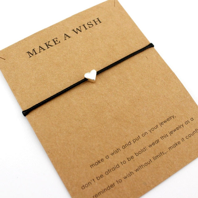 Mother Daughters Grandma Aunt Niece Girls Adjustable Dream Statement Jewelry Make a Wish Heart Compass Charm Bracelets for Women