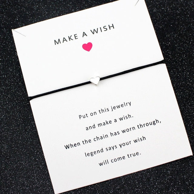 Mother Daughters Grandma Aunt Niece Girls Adjustable Dream Statement Jewelry Make a Wish Heart Compass Charm Bracelets for Women