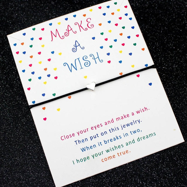 Mother Daughters Grandma Aunt Niece Girls Adjustable Dream Statement Jewelry Make a Wish Heart Compass Charm Bracelets for Women