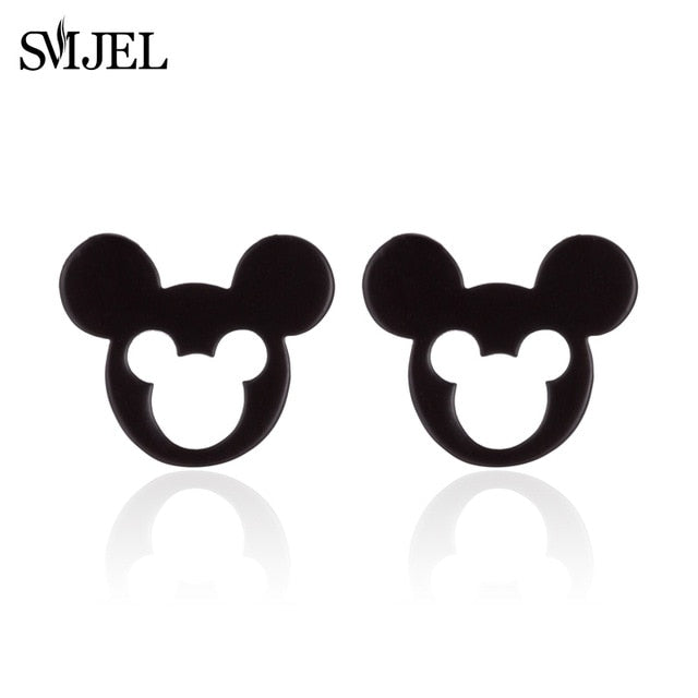 SMJEL Cute Hollow Mickey Pendant Bracelets for Women Link Chain Animal Mouse Bracelets Children Jewelry Gifts for Girl Wholesale