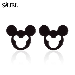 SMJEL Cute Hollow Mickey Pendant Bracelets for Women Link Chain Animal Mouse Bracelets Children Jewelry Gifts for Girl Wholesale