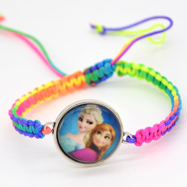 Fashion jewelry Chain Girls Heart Charm Bracelet Cartoon Kids Gift Bracelets For Women