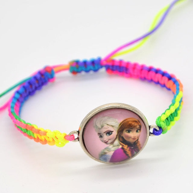 Fashion jewelry Chain Girls Heart Charm Bracelet Cartoon Kids Gift Bracelets For Women