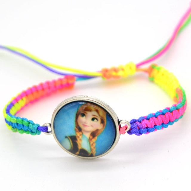 Fashion jewelry Chain Girls Heart Charm Bracelet Cartoon Kids Gift Bracelets For Women
