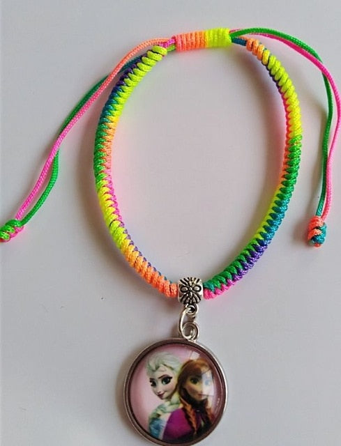 Fashion jewelry Chain Girls Heart Charm Bracelet Cartoon Kids Gift Bracelets For Women