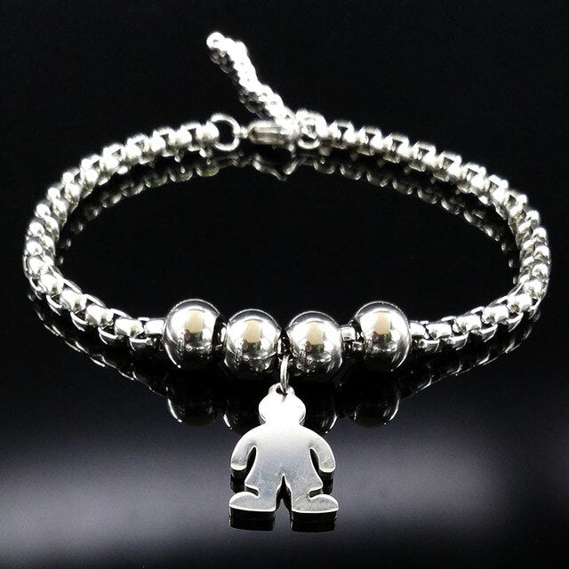 2019 Mother and Daughter Stainless Steel Bracelet for Women Stainless Steel Mother Bracelet Jewelry pulseira feminina BB1101A