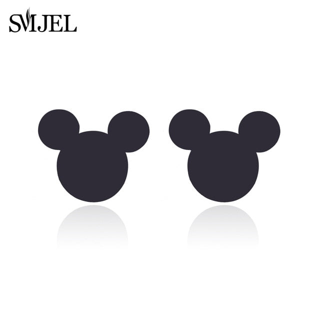 SMJEL Stainless Steel Mickey Charm Bracelet Mickey Children Jewelry Women Cartoon Minnie Bracelets Bangles Kids Gift pulseras