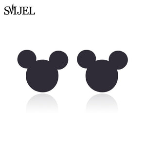 SMJEL Stainless Steel Mickey Charm Bracelet Mickey Children Jewelry Women Cartoon Minnie Bracelets Bangles Kids Gift pulseras