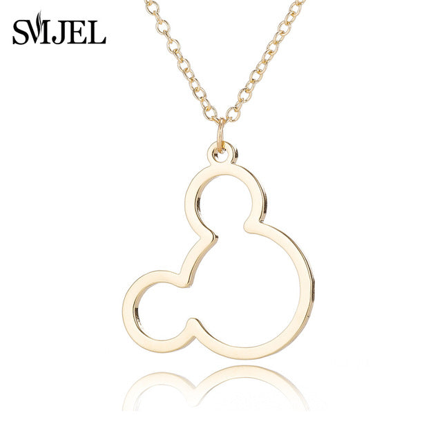 SMJEL Stainless Steel Mickey Charm Bracelet Mickey Children Jewelry Women Cartoon Minnie Bracelets Bangles Kids Gift pulseras
