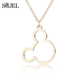 SMJEL Stainless Steel Mickey Charm Bracelet Mickey Children Jewelry Women Cartoon Minnie Bracelets Bangles Kids Gift pulseras