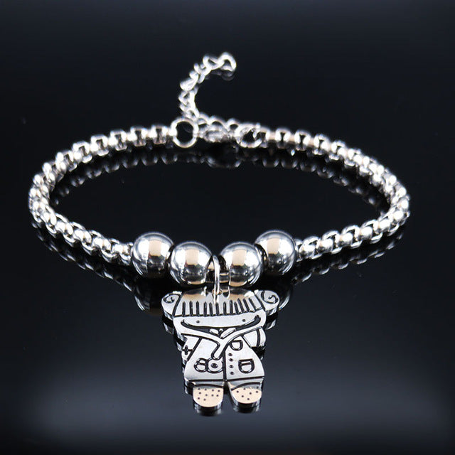 2019 Mother and Daughter Stainless Steel Bracelet for Women Stainless Steel Mother Bracelet Jewelry pulseira feminina BB1101A