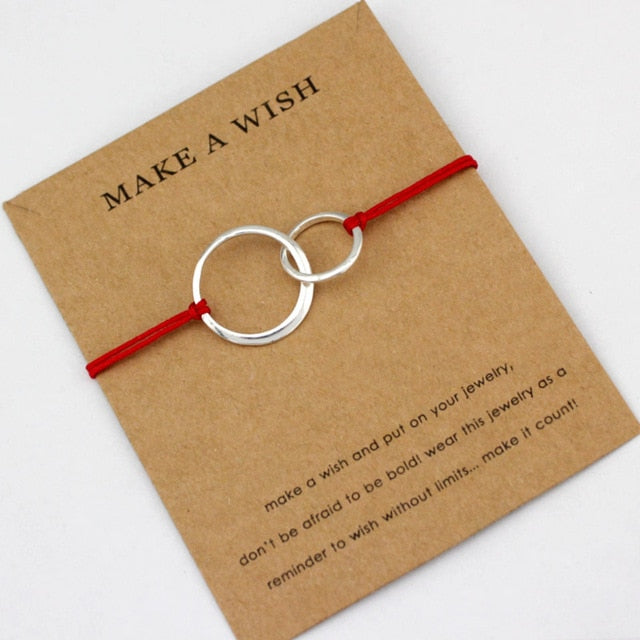 Mother and Daughter Heart Silver Charm Bracelets Pinky promise Women Fashion Jewelry Drop Shipping